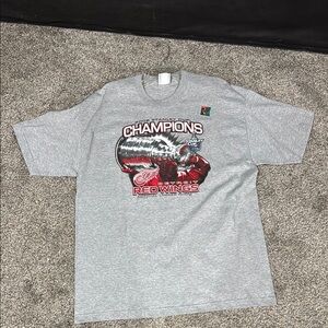 Gray Red Wings 2008 Champions Men's T-Shirt